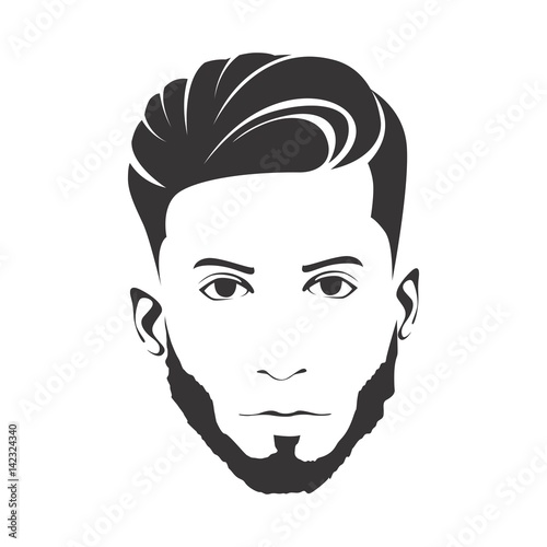 MEN HAIRCUT HAIRSTYLE WITH BEARD