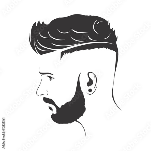 MEN HAIRCUT HAIRSTYLE WITH BEARD