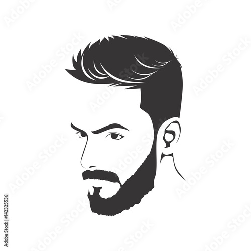 MEN HAIRCUT HAIRSTYLE WITH BEARD