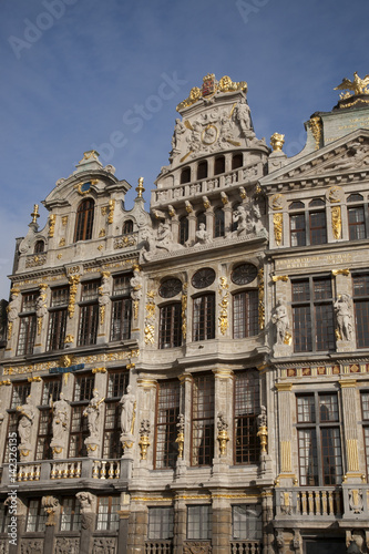 Gran Place Facades - Main Square  Brussels © kevers