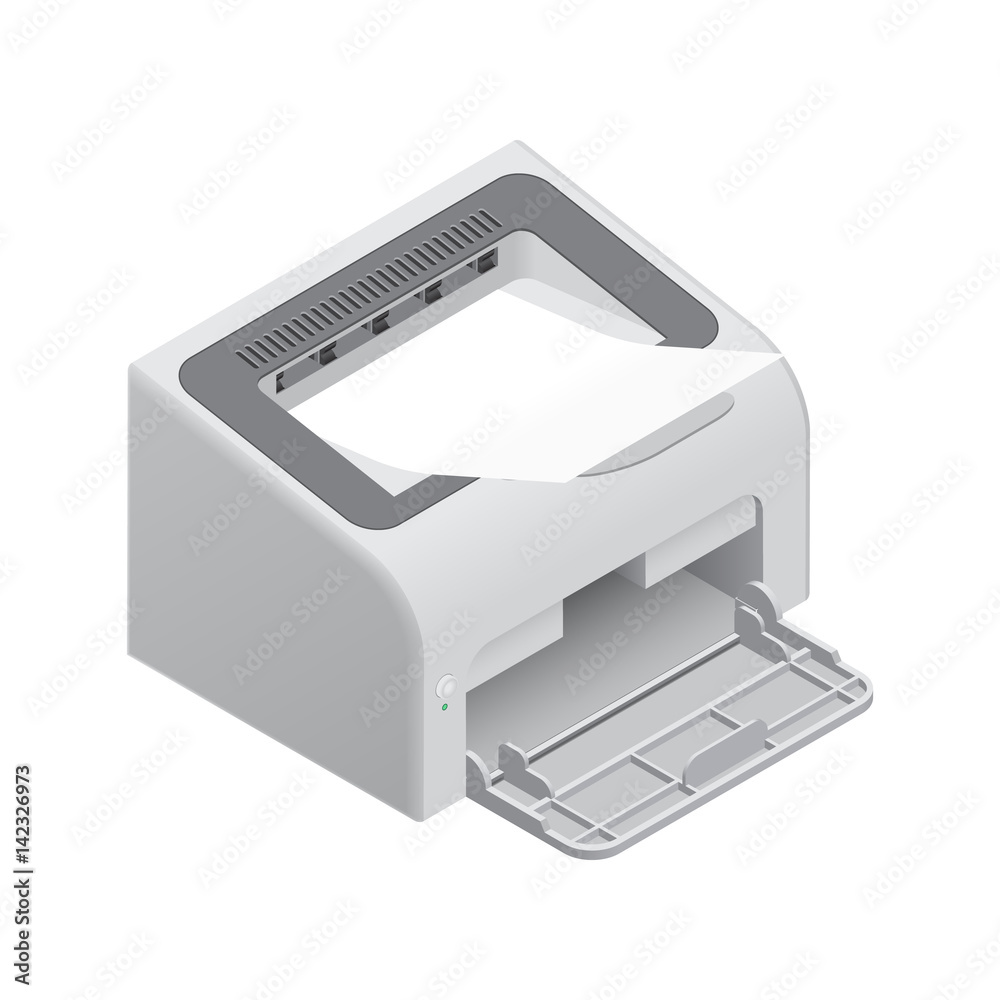 Printer isolated on white background Printer isolated on white background