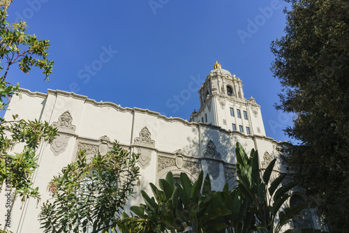 Beautiful main building of Beverly Hills city hall