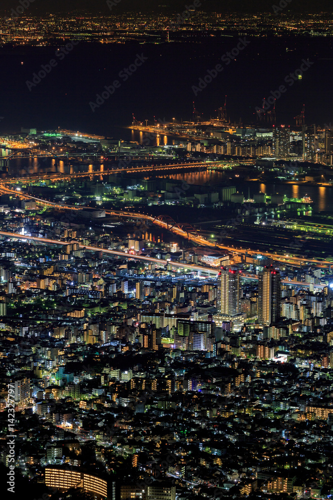 Fototapeta premium 神戸 摩耶山 掬星台からの夜景 -日本三大夜景-