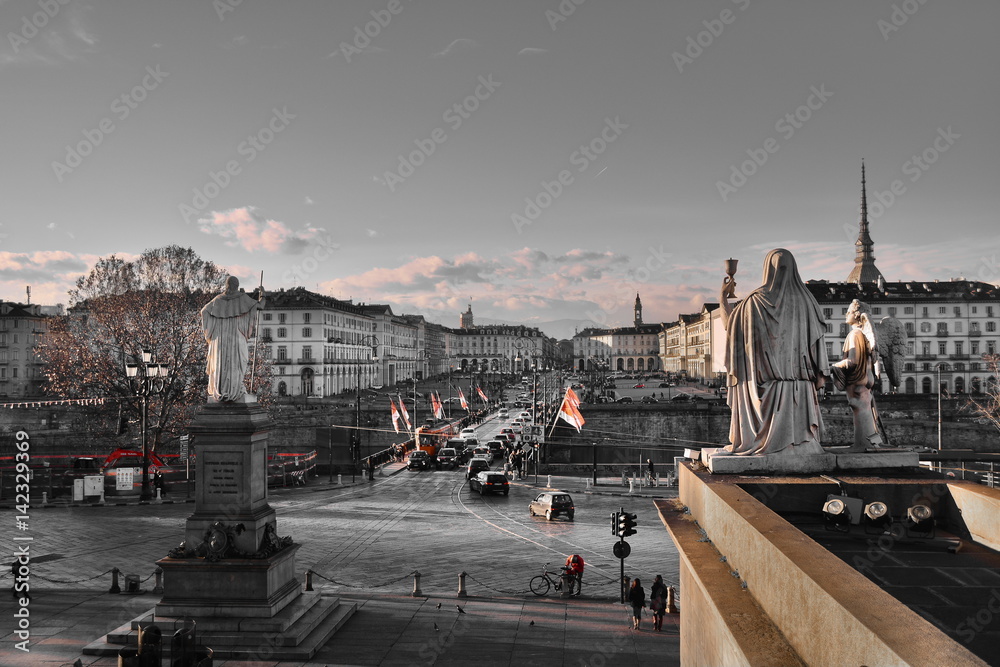 Fototapeta premium Piazza Vittorio, Torino