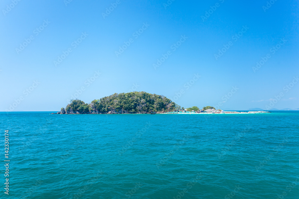 seascape blue sky island 