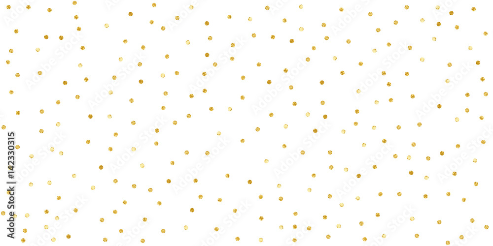 Confetti Polka Dot. Gold textured dots isolated Confetti Polka Dot. Gold textured dots isolated
