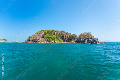 seascape blue sky island 