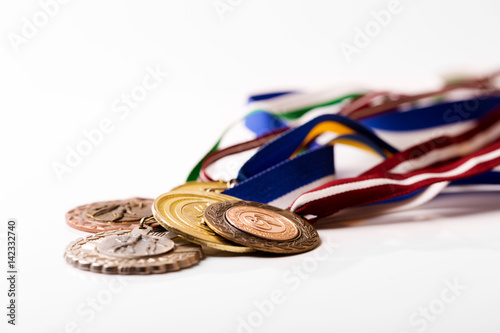 Fényképezés sport medals isolated on white background