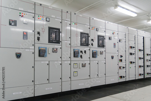 Inside Electrical energy distribution substation