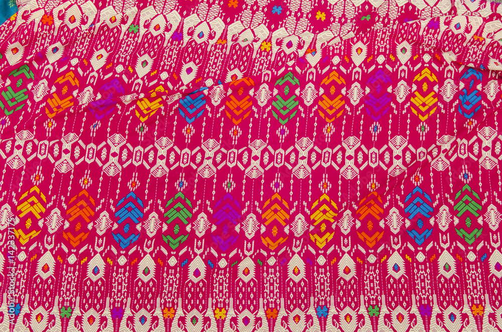 The bright colors of Bali fabrics