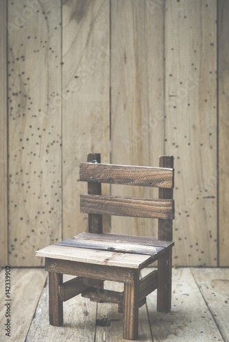 mini wooden chair with wood...