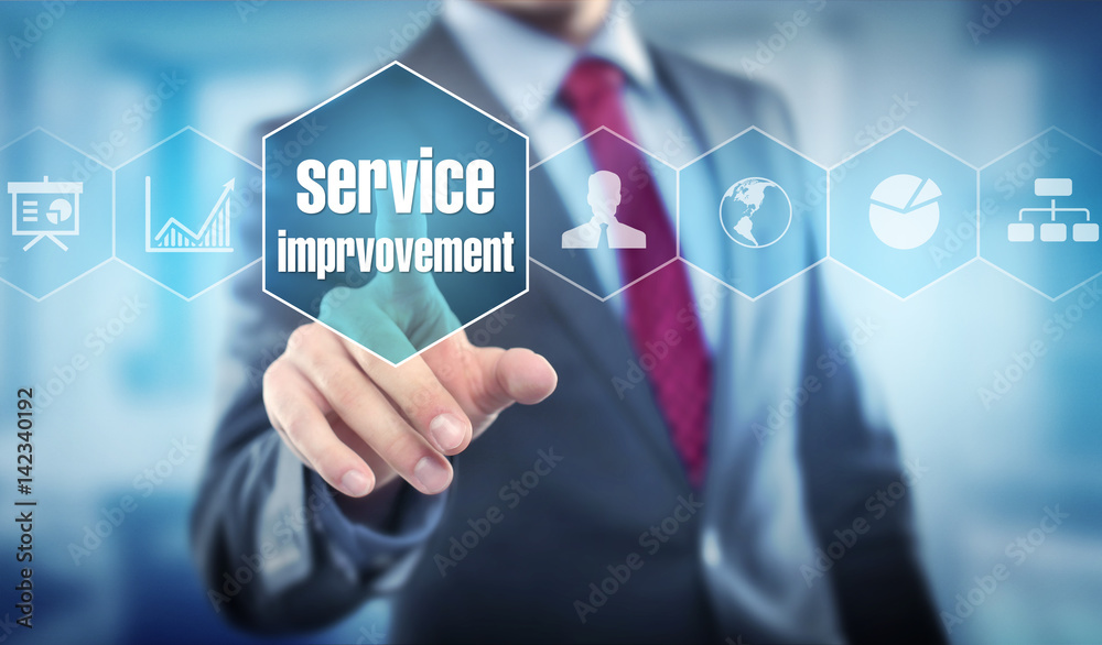 Service improvement / Businessman Service improvement / Businessman