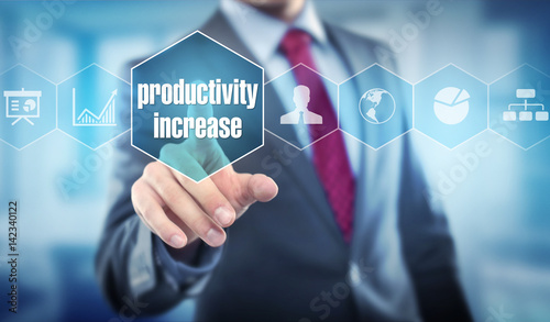 productivity increase / Businessman