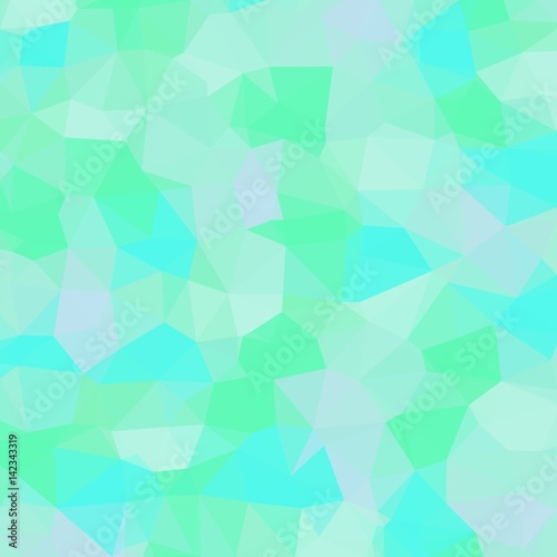 Abstract background of small triangles polygon blue and gray and green fragments light and dark sharp throughout the drawing