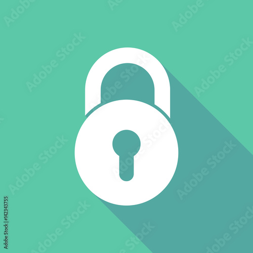 Illustration of  a closed lock pad