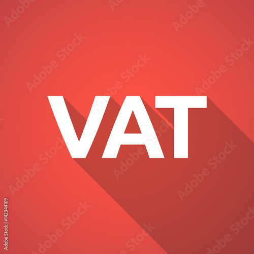 Illustration of  the value added tax acronym VAT