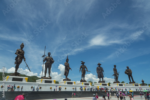 Hua Hin,THAILAND- SEMPTEMBER 27,2015:View of the Rajabhakti park, seven kings of Thailand were constructed by the Royal Thai Army at Hua Hin on September 27,2015 in Hua Hin,Thailand photo