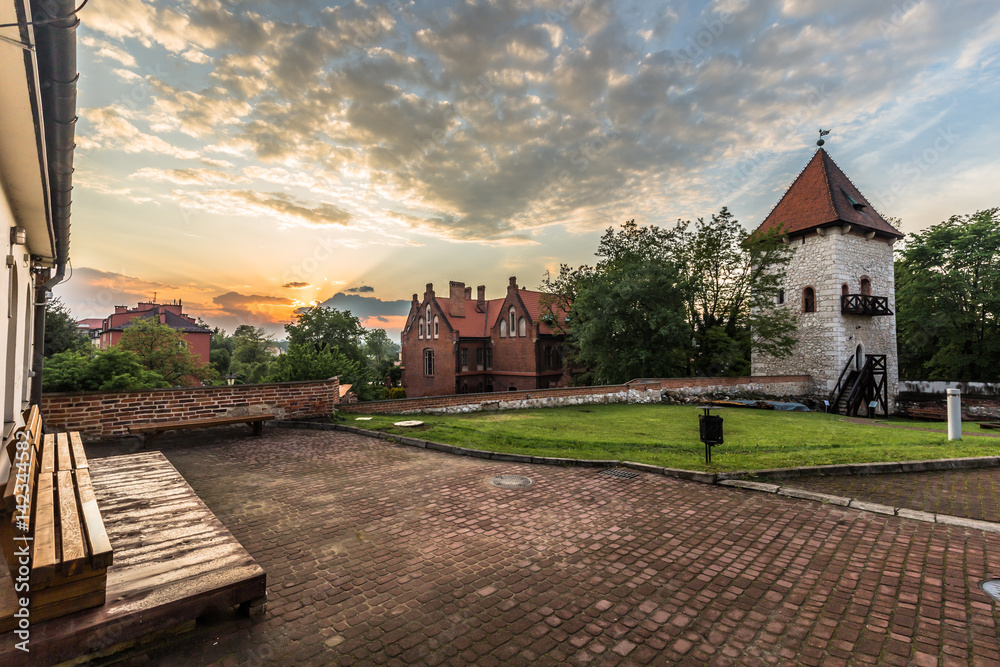 Fototapeta premium Wieliczka , Poland - May 14, 2016: Town of Wieliczka, Poland