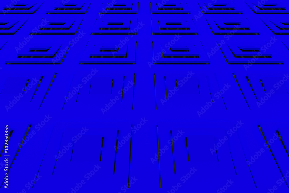 Futuristic technological background made from extruded rectangular shapes Futuristic technological background made from extruded rectangular shapes