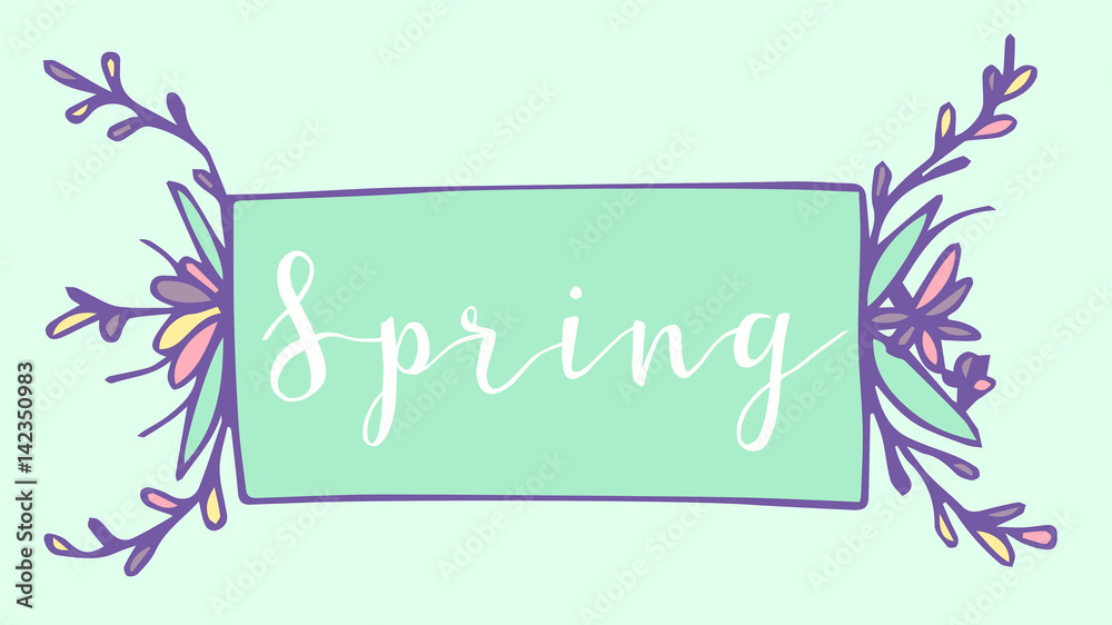 Greeting card with spring message