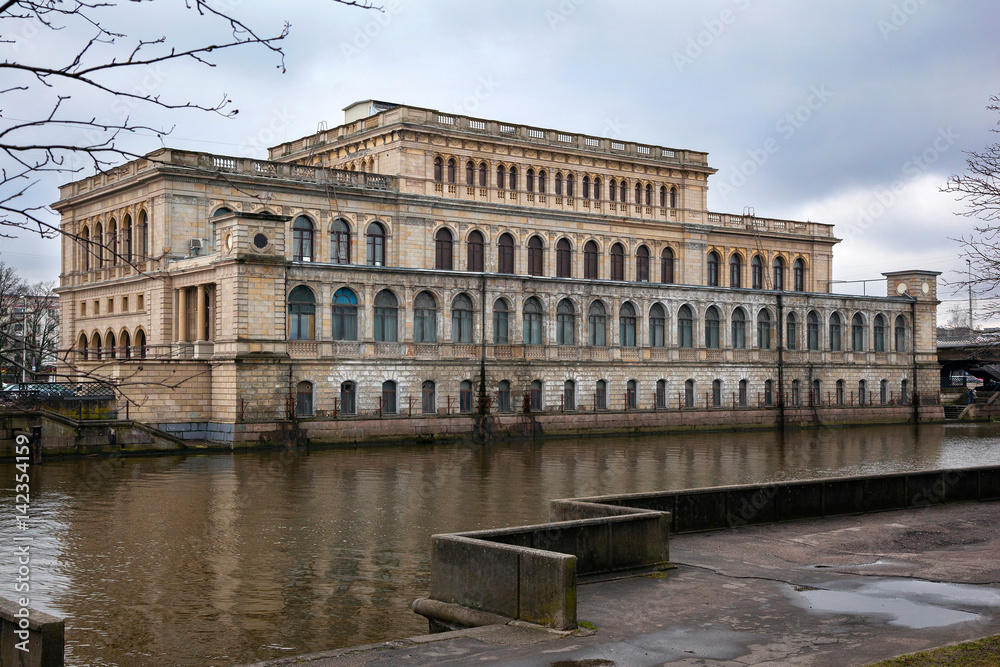 Building of the former Koenigsberg exchange (Now the city of Kaliningrad, Russia). Now the regional center of youth culture, the architectural style of Neo-Renaissance.