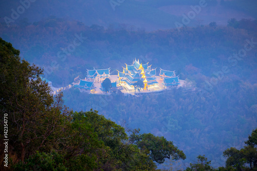 Top view of Wat Pa Phu Kon in Udon Thani, Thailand. photo