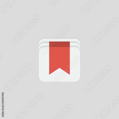 Free Download bookmark icon flat design - GFXLoad