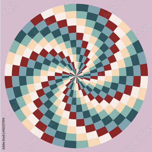 Color spiral pattern