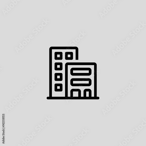 bulding icon flat design
