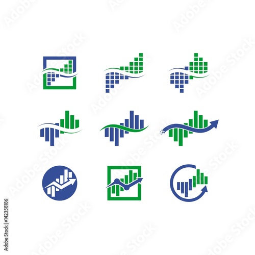 wave analytics vector logo