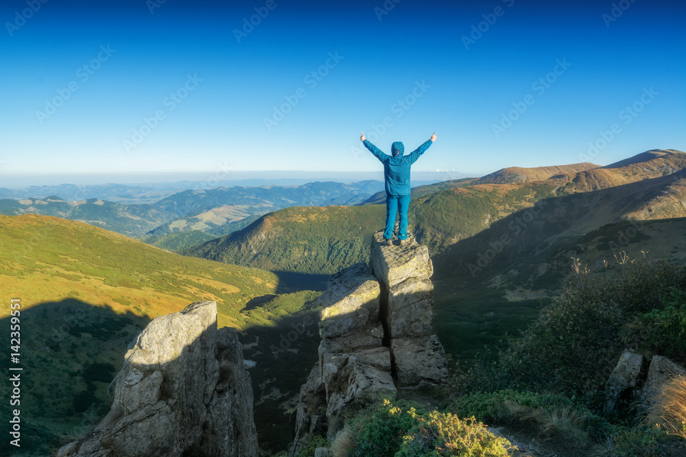 Happy hiker