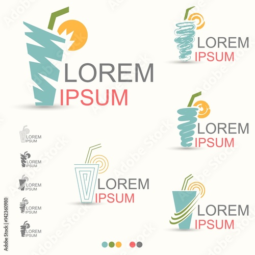 Juicy Drink Of Summer Logo - Vector