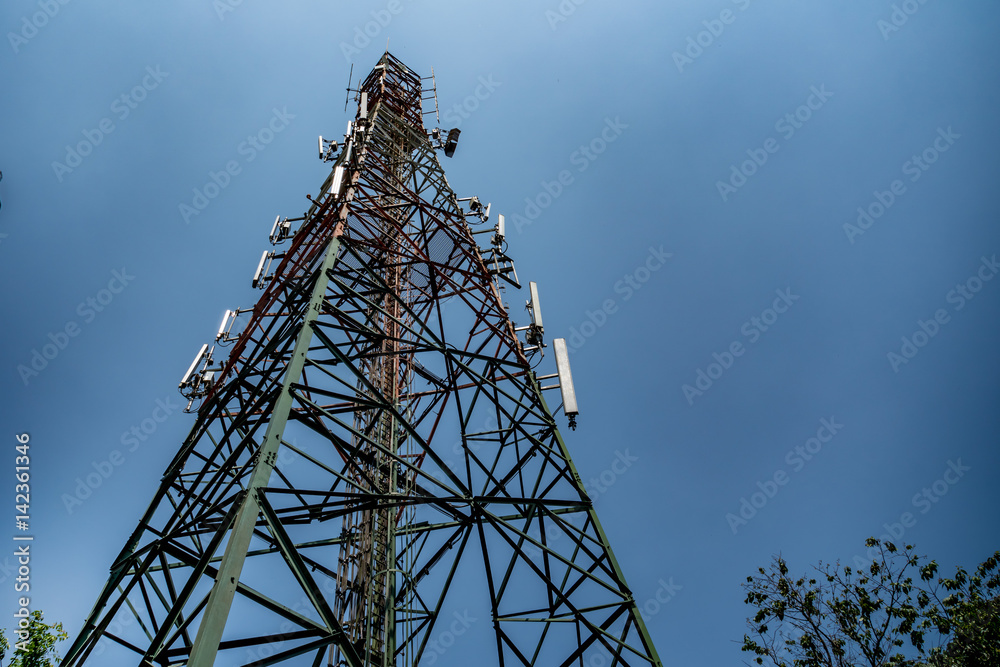 Communications tower pylon