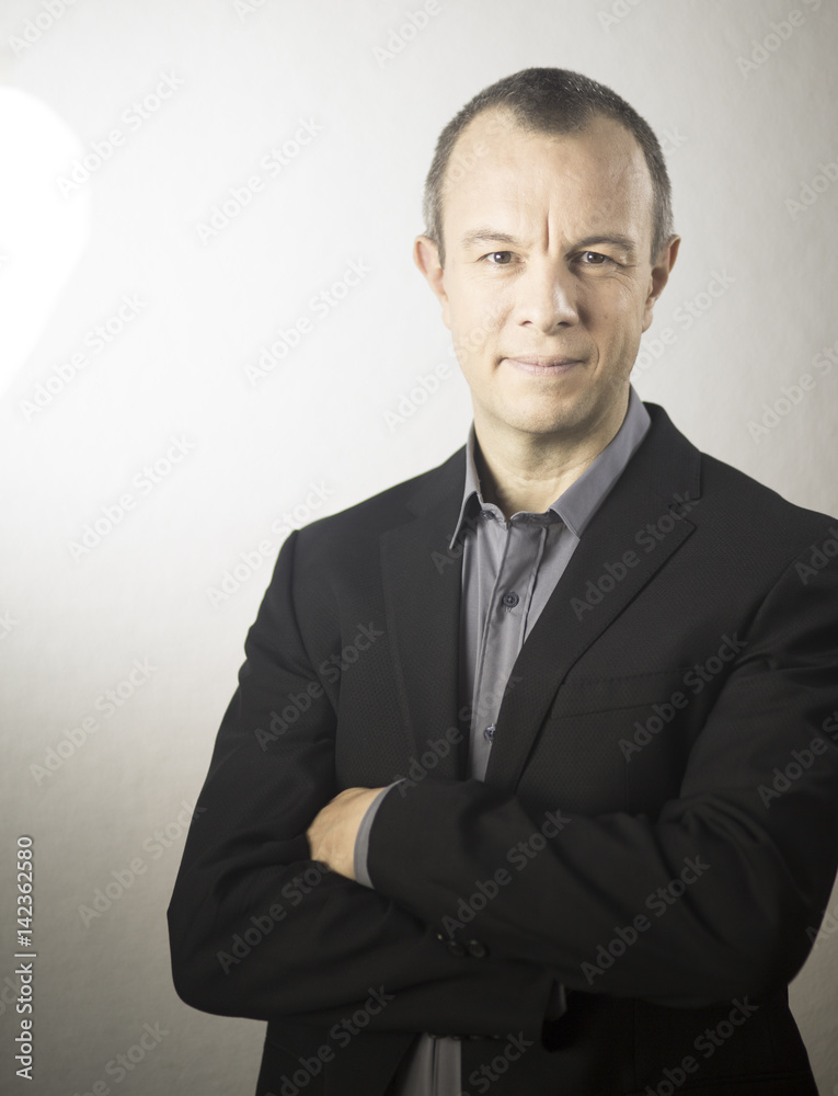 Businessman in suit aged 40s Businessman in suit aged 40s