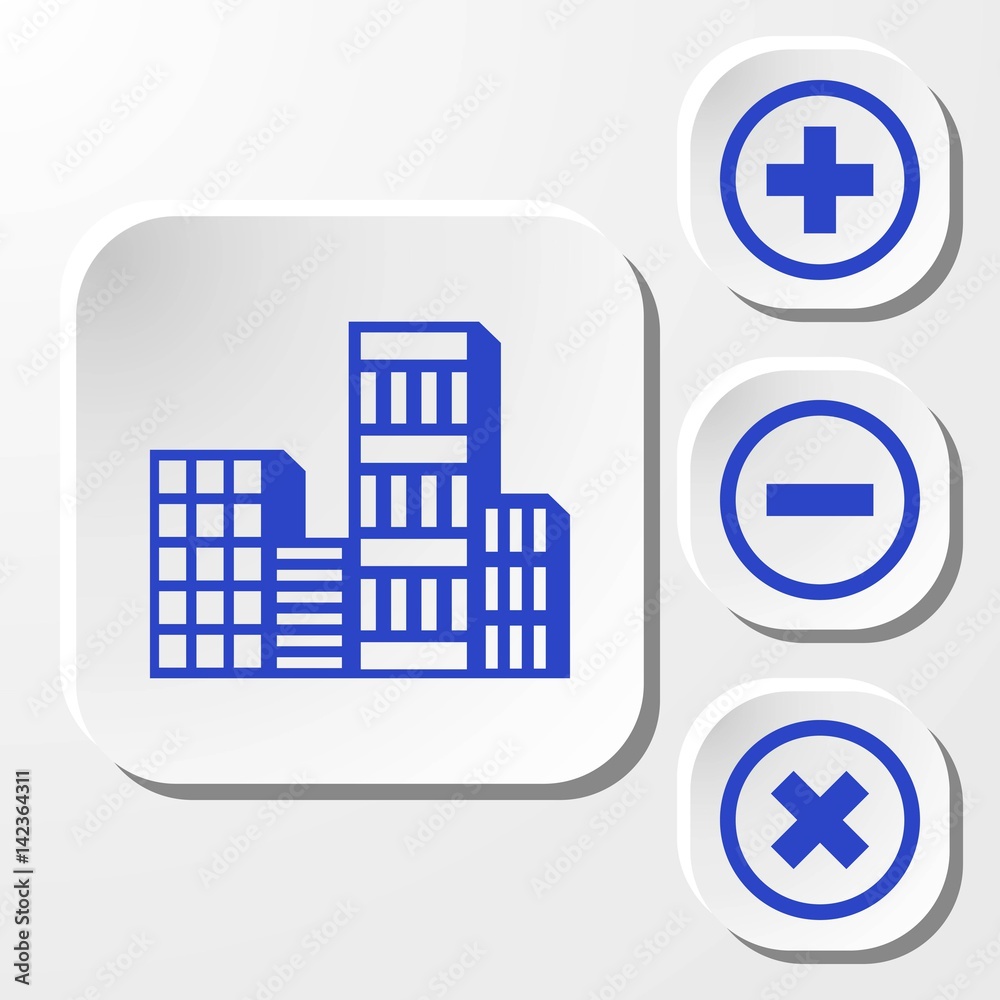 city icon stock vector illustration flat design city icon stock vector illustration flat design