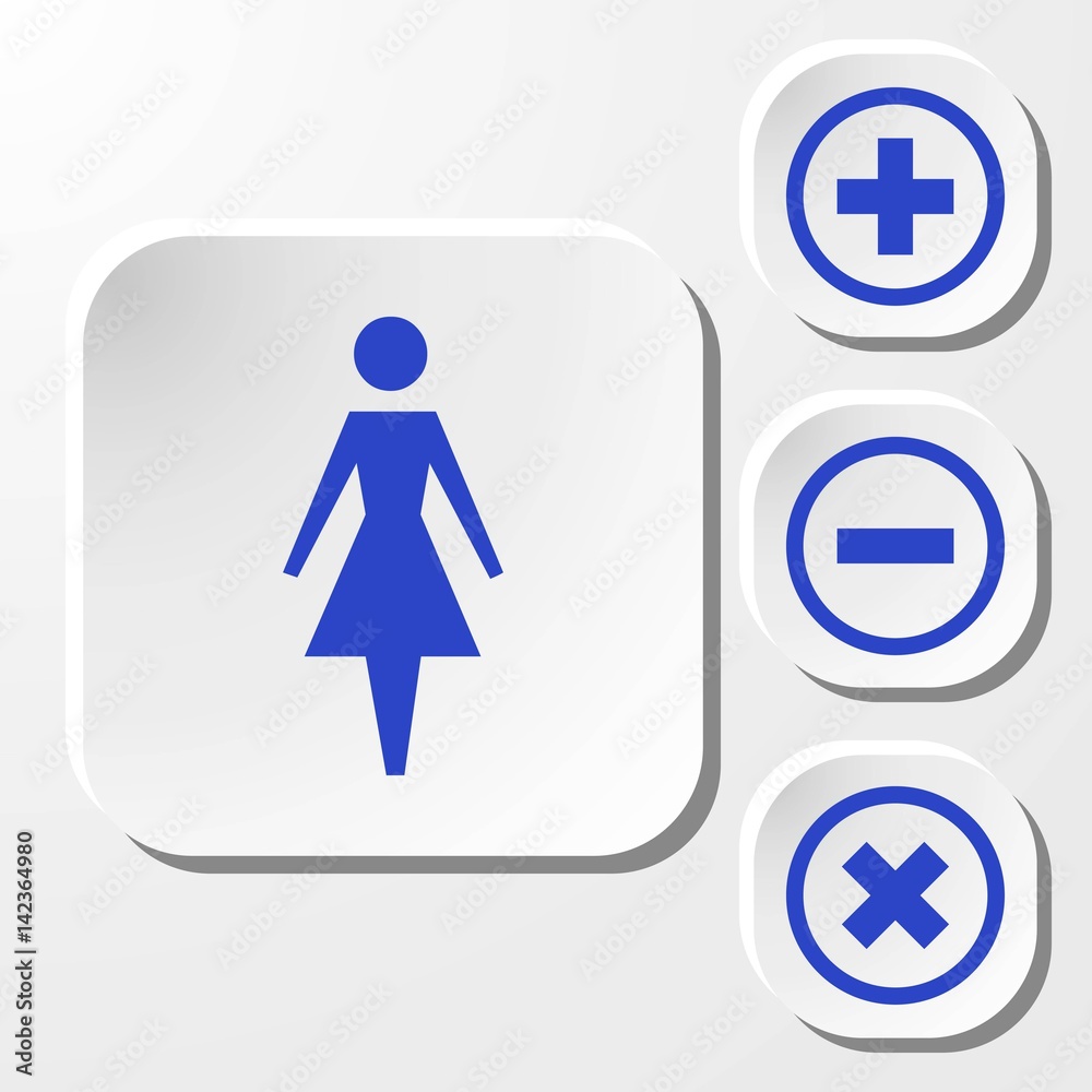 woman icon stock vector illustration flat design woman icon stock vector illustration flat design