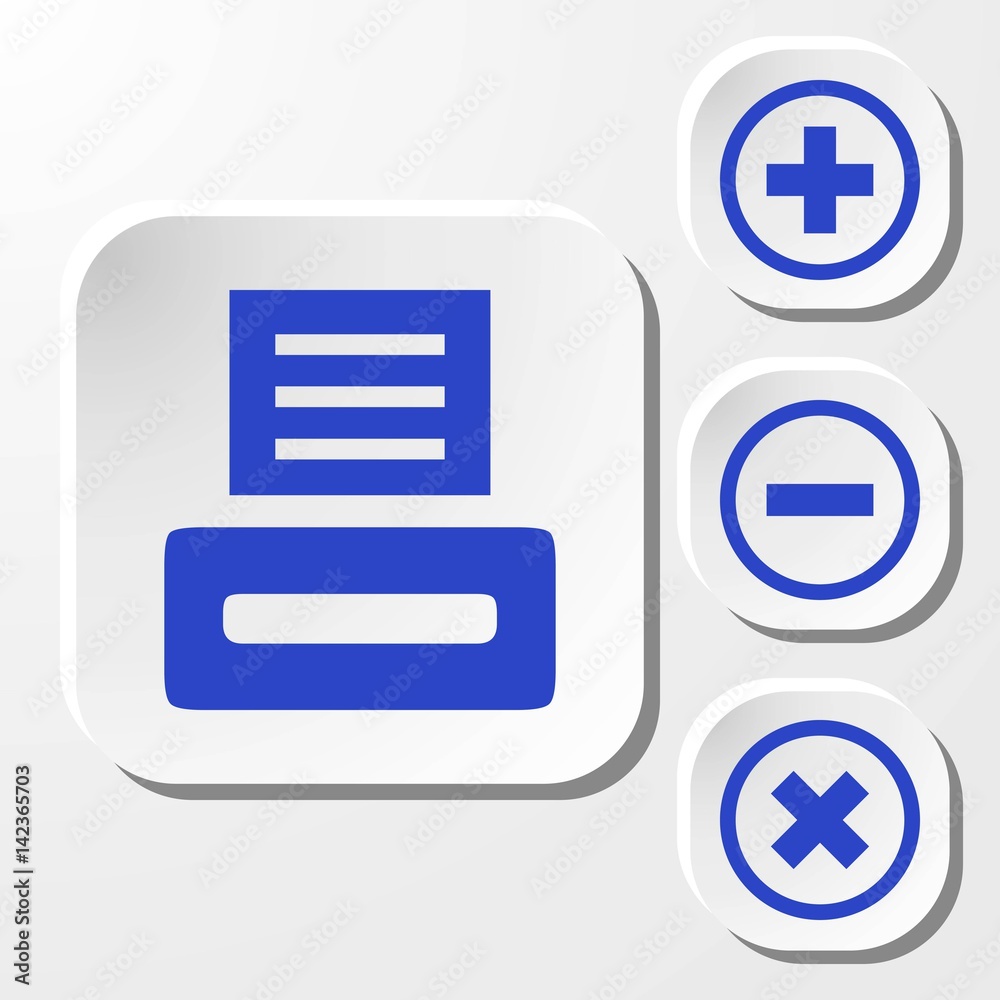 print icon stock vector illustration flat design print icon stock vector illustration flat design