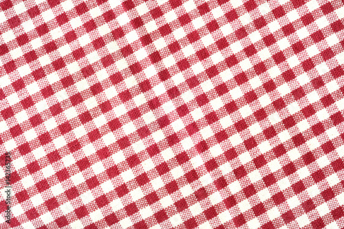 Background with red checkered tablecloth