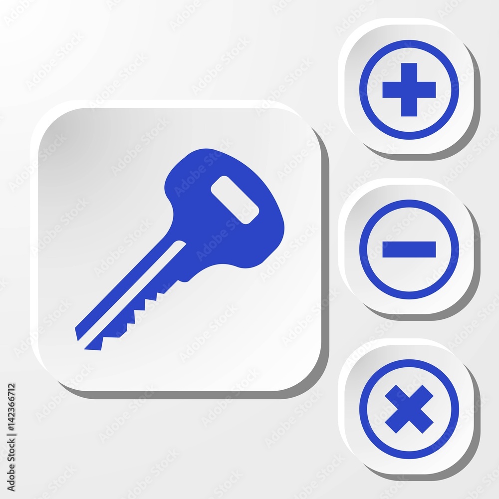key icon stock vector illustration flat design key icon stock vector illustration flat design