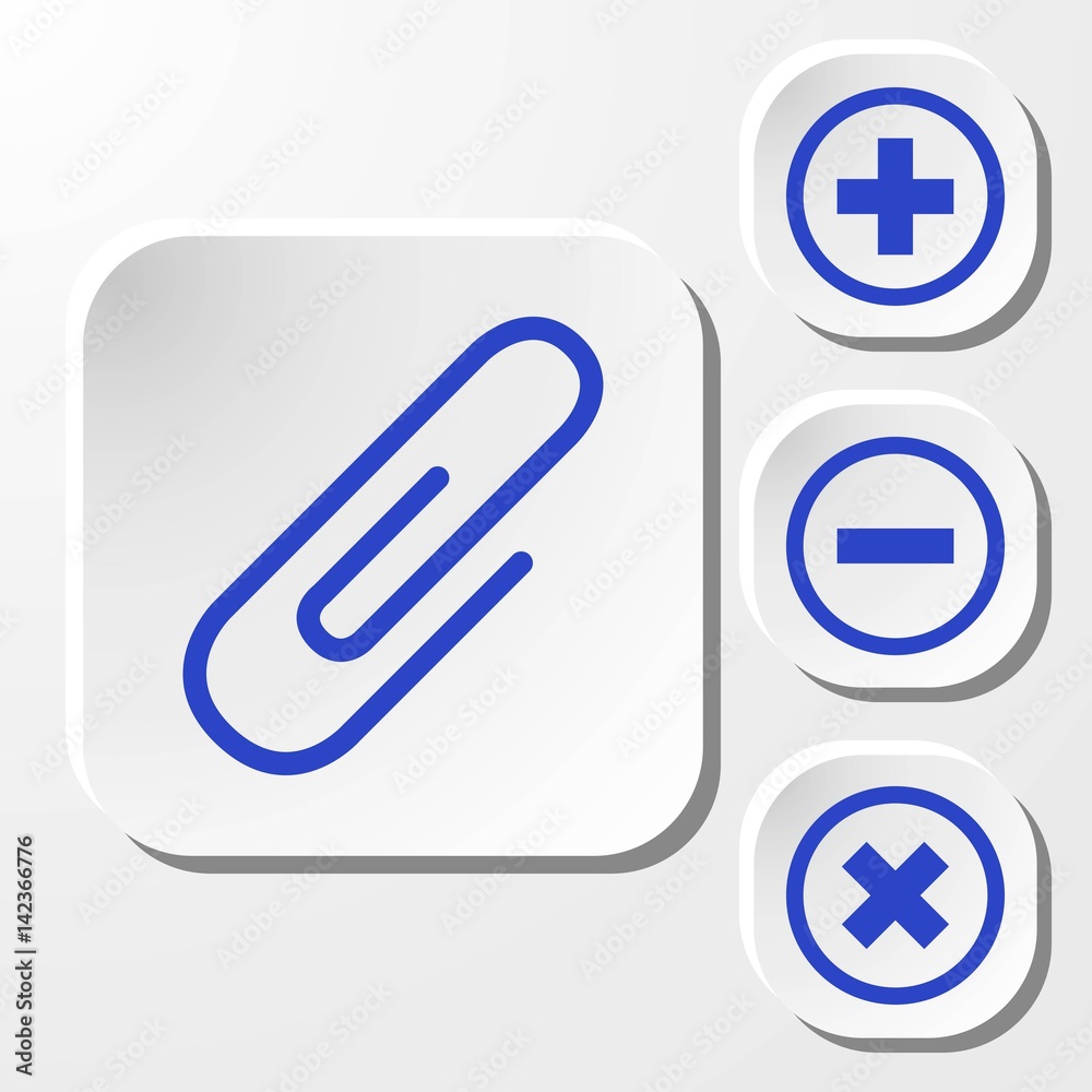 paper clip icon stock vector illustration flat design paper clip icon stock vector illustration flat design