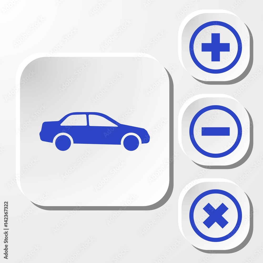 car icon stock vector illustration flat design car icon stock vector illustration flat design