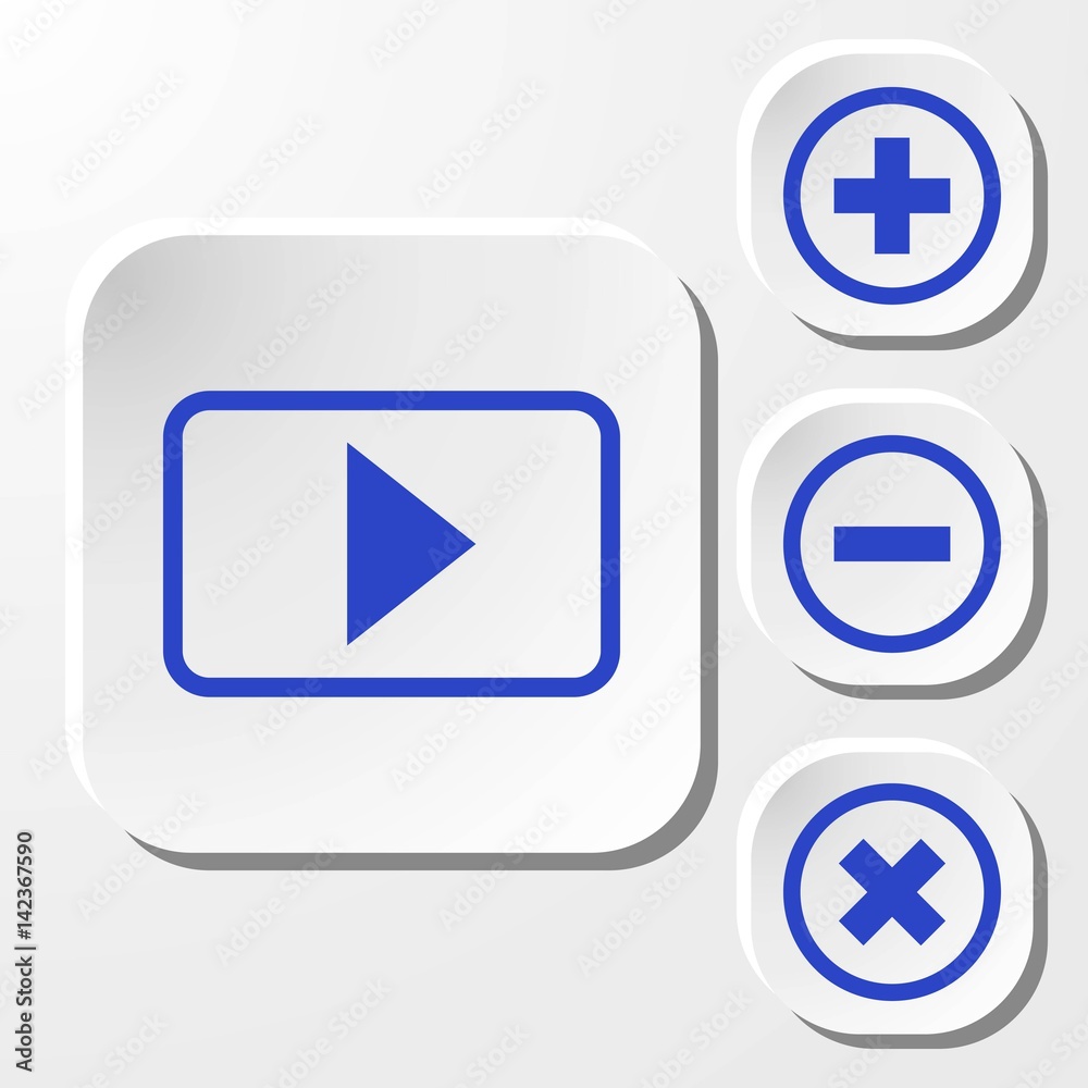 video icon stock vector illustration flat design