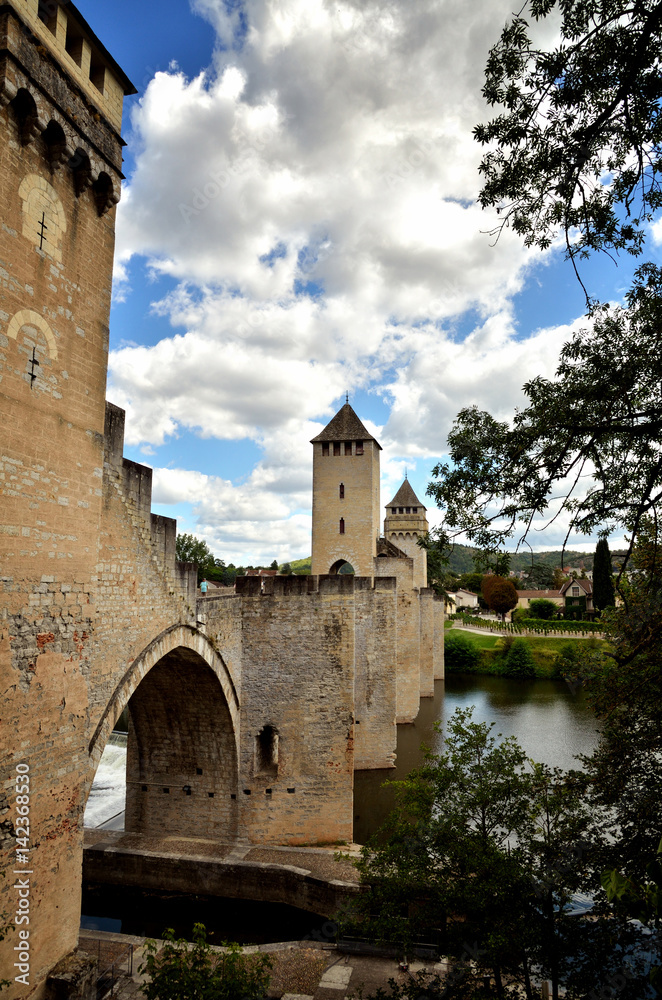 Valentre bridge, symbol of Cahors town, France