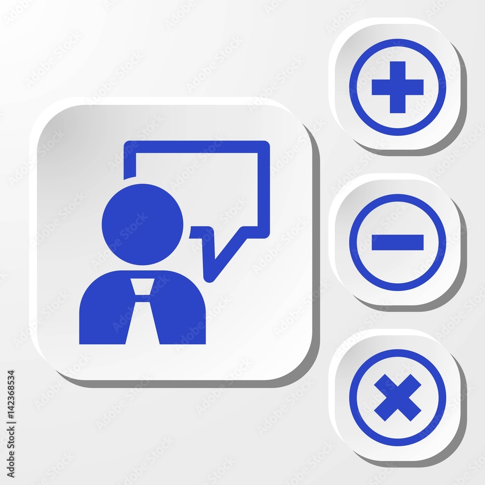speaking of people, the chat icon stock vector illustration