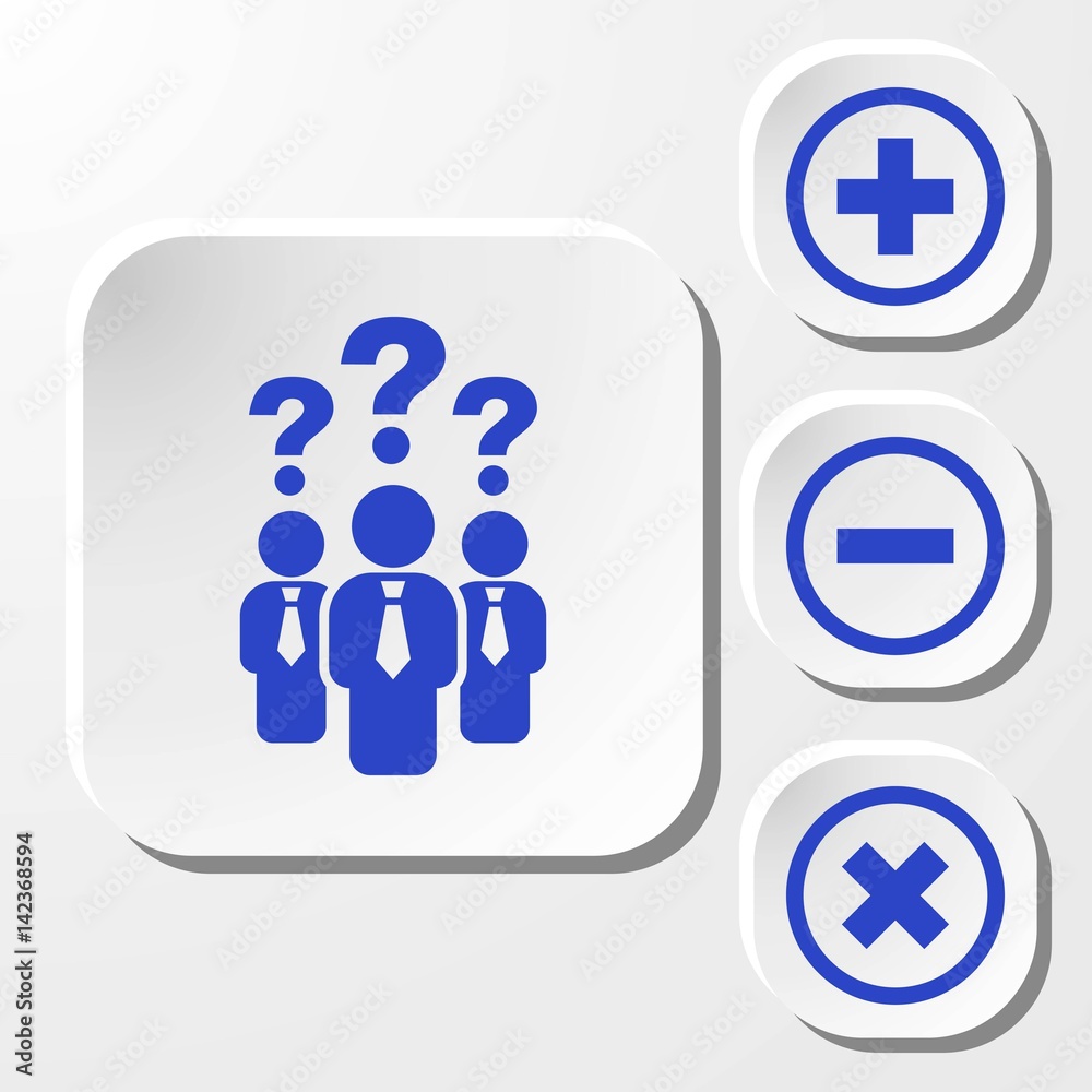 question mark over people icon stock vector illustration question mark over people icon stock vector illustration