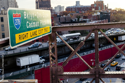 Brooklyn - Queens Expressway Sign photo