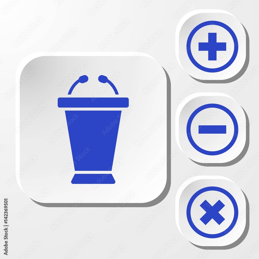 lectern with microphone icon stock vector illustration flat design lectern with microphone icon stock vector illustration flat design