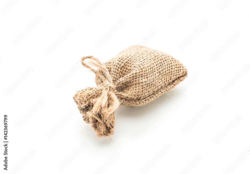 Fototapeta premium sack bag on white