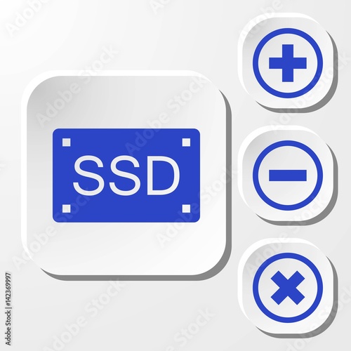 ssd icon stock vector illustration flat design