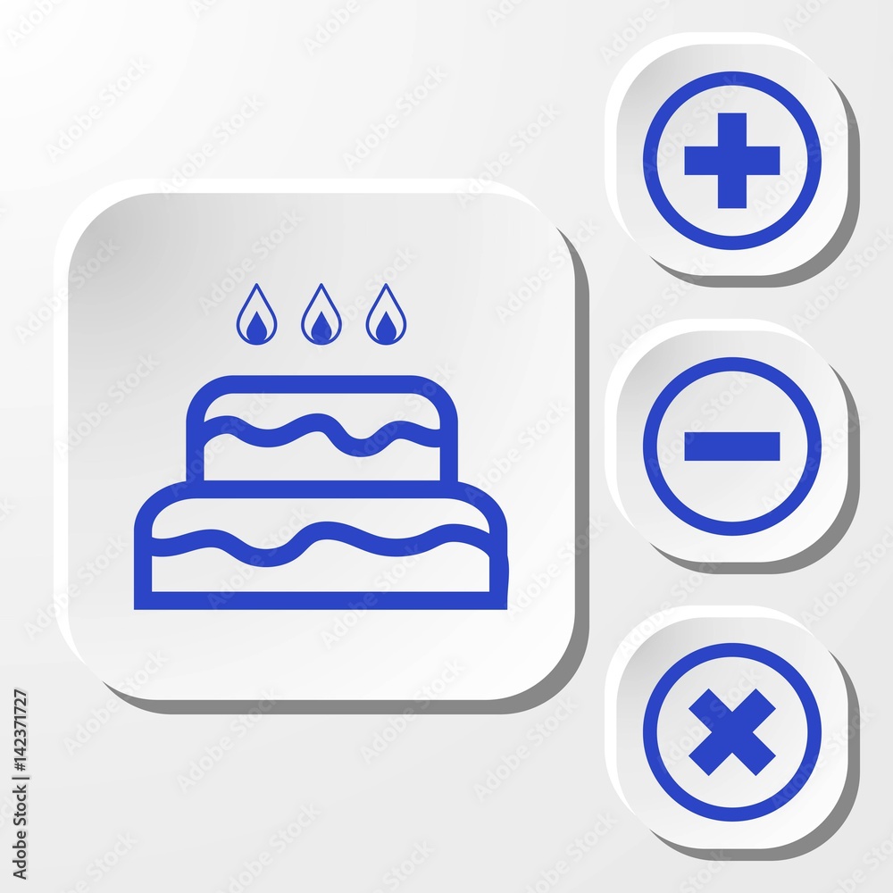 cake with candles icon stock vector illustration flat design cake with candles icon stock vector illustration flat design